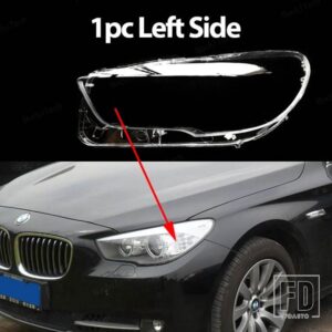 BMW 自動車用 ヘッドランプカバー ヘッドライトレンズガラスカバー ランプシェード 明シェルレンズカバー 5シリーズ GT 5GT F07 2010-2016用 ラ - 1pc Left Side