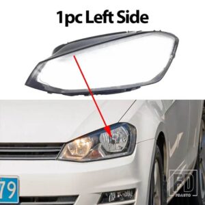 VW 自動車用 クリアハウジング フロントヘッドライトレンズシェルカバーガラスランプカバー ランプシェード ゴルフ 7 MK7 GTI 2015-2017用 - 1pc Left Side
