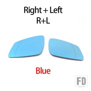 BMW 1 2 3 4 5 6 7ER X1 E84 F48 F20 F21 F40 F22 F23 F30 F31 F34 F10 F07 I3用サイドブルー加熱電動ウィングミラーガラス - 1 pair blue