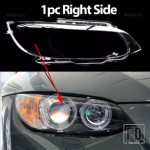 BMW 自動車用 ヘッドランプカバー ヘッドライトレンズガラスカバー ランプシェード 明シェルレンズカバー M3 E92 E93 クーペ プレフェイスリフ - 1pc Right Side