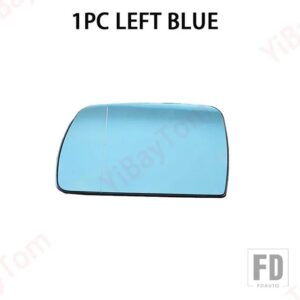 BMW E53 X5 1999-2006用サイドバックミラーヒーター付きウィングミラーガラスカーアクセサリー - 1pc left blue