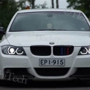 BMW E92 E90 E60 F30 F31 E82 F10 F11 X5 X6 E53 E70 E65用高輝度LEDエンジェルアイズ カーライトアクセサリー 3D DTMスタイル アクリル - E90 E91 05-08 Xenon