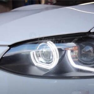 BMW E92 E90 E60 F30 F31 E82 F10 F11 X5 X6 E53 E70 E65用高輝度LEDエンジェルアイズ カーライトアクセサリー 3D DTMスタイル アクリル - E90 E92 E93 M3 07-13