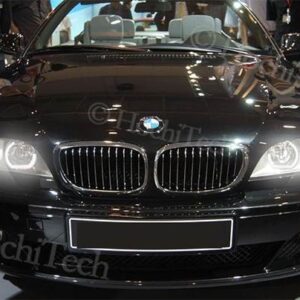 BMW E92 E90 E60 F30 F31 E82 F10 F11 X5 X6 E53 E70 E65用高輝度LEDエンジェルアイズ カーライトアクセサリー 3D DTMスタイル アクリル - E46 LCI xenon