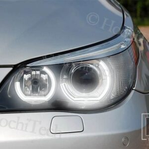 BMW E92 E90 E60 F30 F31 E82 F10 F11 X5 X6 E53 E70 E65用高輝度LEDエンジェルアイズ カーライトアクセサリー 3D DTMスタイル アクリル - E60 E61 Pre LCI