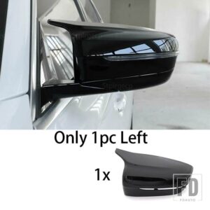 BMW G11 G12 G14 G15 G16 G22 G23 G24 G30 G31 G38 G20 G28用ホワイトカーボンブラックサイドウィングバックミラーカバーキャップ - 1pc Left Black