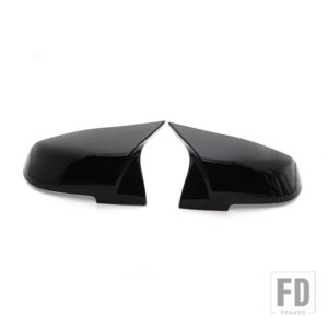 BMW ホワイトミラーカバー カーサイドバックミラーキャップカバーシェル 1 2 3 3GT 4 M2 I3シリーズ F20 F21 F22 F23 F30 F31 F32 F33 F34用 - Bright Black