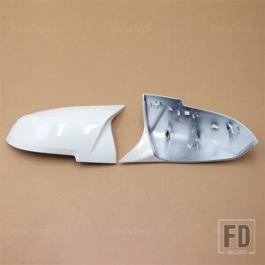 BMW ホワイトミラーカバー カーサイドバックミラーキャップカバーシェル 1 2 3 3GT 4 M2 I3シリーズ F20 F21 F22 F23 F30 F31 F32 F33 F34用 - Bright White