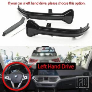 BMW スモークLEDダイナミックウィンカーライトサイドミラーフラッシュライト 3 5 6 7 8シリーズG20 G30 G31 G32 G11 G12 G14 G15 M5 F90用 - Left Hand Drive