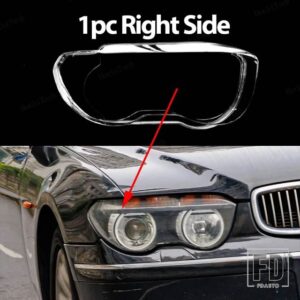 BMW 自動車用 ヘッドライトカバー ランプシェード 防水 明シェルカバー ランプクリアカバー 7シリーズ E65 E66 E67 2001-2004 フェイスリフト前 - 1pc Right Side