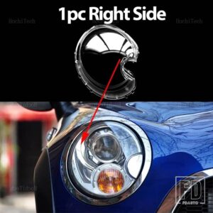 ヘッドライトランプシェード クリアヘッドライトレンズ ヘッドランプハウジングカバー レンズライト MINI R56 COOPER 2007-2013用 - 1pc Right Side