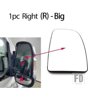 シトロエン プジョー ボクサー マネージャー用 リレージャンパー 自動加熱サイドミラーガラスレンズ 運転席助手席用 - 1pc Right - Big
