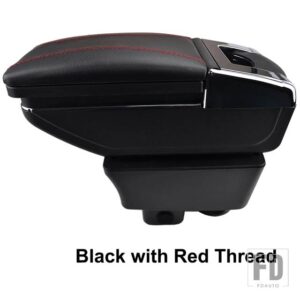 アームレスト回転可能シュコダファビア 2 2008-13 センターセンターコンソール収納ボックスアームレスト - Red Thread