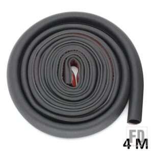 汎用 4/6 メートルゴムドアシールストリップビッグ D タイプドアシールストリップ遮音 EPDM ゴム防水シールプロテクター - 4 M