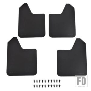 フォード レーシングマッドフラップトランジットコネクト宅配便カスタムトルネオ 150 250 350 MK6 MK7 MK8 - 4pcs-set Black