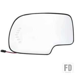シボレー GMC ユーコンサバーバンシルバラード 1500 2500 3500 2003 - 2006 サイドドアウイングミラーガラス加熱ウィンカーライトプレート - left