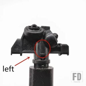 プジョー 6438EV 508 ヘッドライトウォータージェットポンプヘッドライトクリーニング伸縮ポンプウォータージェットポンプノズルアセンブリ - left