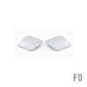 プジョー 1606413980 508 ウィンドウウォッシャージェットキャップヘッドライトスプレーフロントバンパーヘッドライトスプレーノズルクリーニン - A pair of white