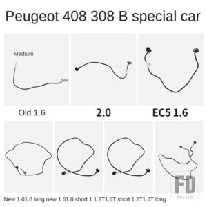 プジョー 308 408 リターンパイプウォータータンクパイプ二次ケトル接続不凍液補助水パイプ 1.6 2.0 L に - Old model 1.6