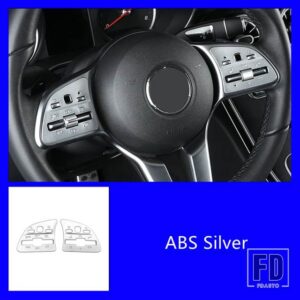 メルセデスベンツ 窓ガラスリフティングボタンスパンコール装飾 AB クラス CLA GLA GLB X247 2020 ステアリングホイールデカール - Steering Wheel