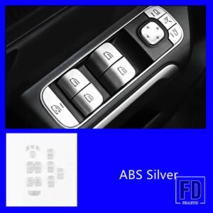 メルセデスベンツ 窓ガラスリフティングボタンスパンコール装飾 AB クラス CLA GLA GLB X247 2020 ステアリングホイールデカール - glass lift sequins