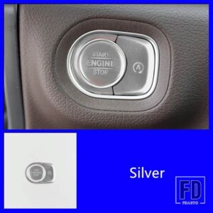 メルセデスベンツ カーアクセサリーセンターコンソールスタートボタンスパンコール装飾 GLE W167 GLS G クラス 2019-2020 - Silver