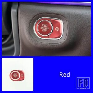 メルセデスベンツ カーアクセサリーセンターコンソールスタートボタンスパンコール装飾 GLE W167 GLS G クラス 2019-2020 - Red