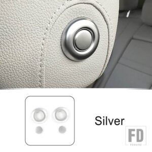 メルセデスベンツ ヘッド調整ボタンカバーステッカートリム Cクラス W205 GLC X253 2015-2018 インテリアアクセサリー - 4 Pieces