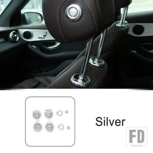 メルセデスベンツ ヘッド調整ボタンカバーステッカートリム Cクラス W205 GLC X253 2015-2018 インテリアアクセサリー - 10 Pieces