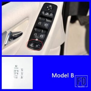 メルセデスベンツ 窓ガラス昇降ボタンカバーステッカートリム W169 W245 W164 X164 W251 GL ML A B R クラスアクセサリー - Model B