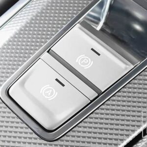 アウディ コンソールギア電子ハンドブレーキ P ボタン装飾フレームカバートリムステッカー A6 C8 インテリアアクセサリー - Silver