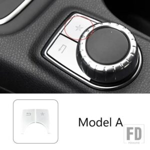 メルセデスベンツ 自動車用 GLA CLA200 220 260 AB クラス C117 W176 X156 制御マルチメディアボタンカバーステッカーインテリアアクセサリー - Model A