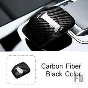 メルセデスベンツ カーアクセサリーセンターコンソールギアアームレストマウスシェルカバートリム Aクラス W177 CLA C118 V177 W118 2019-2022 - Carbon Fiber Black