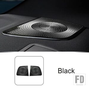 メルセデスベンツ Eクラス W214 2024 トランクスピーカーパネルカバーテールリアオーディオステッカーステンレスインテリアアクセサリー - Black
