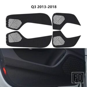 アウディ ドア抗キックパッドデカール A3 Q3 Q5 Q7 カーボンステッカー自動車インテリアデカール - Q3
