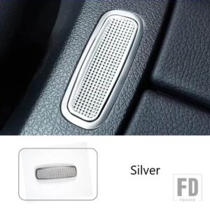 メルセデスベンツ A B CLA GLA GLB クラス W177 W547 C118 2020 2021 アームレストボックススイッチカバーステッカー室内装飾トリム - Silver