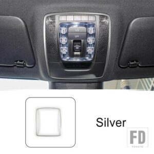 メルセデスベンツ GLE GLSクラス W167 V167 X167 2020-2023 フロント読書ランプライトフレーム装飾インテリアアクセサリートリム - Silver