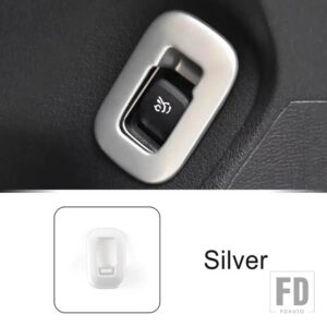 メルセデスベンツ ドアトランクボタンスイッチフレーム装飾カーボンパターントリム Aクラス W177 CLA C118 V177 W118 2019-2022 - Silver