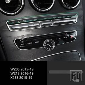 メルセデスベンツ コンソール空調 CD スクリーンフィルムトリム C Eクラス W205 W213 GLC X253 インテリアカーアクセサリー - 1 PCS