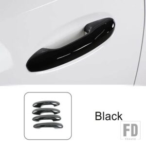 メルセデスベンツ 車外ドアプルハンドルボウルパネルカバー装飾ステッカー Cクラス W206 2022-2023 外装アクセサリー - Black