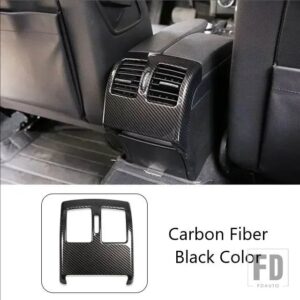 メルセデスベンツ リアエアコーディションアウトレット装飾カバートリム Cクラス W204 2008-2013 カーボンパターンインテリアアクセサリー - Carbon Fiber Black