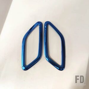 メルセデスベンツ CLA C117 GLA X156 Aクラス W176 ダッシュボードサイド空調ベントアウトレットフレーム室内装飾トリム - Blue