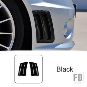 メルセデスベンツ フロントサイド風ナイフフレームトリムカーボンパターン Cクラス W204 S204 2007-2010 C63 AMG 外装アクセサリー - Black