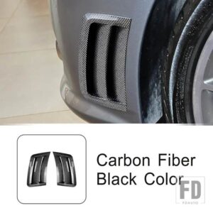 メルセデスベンツ フロントサイド風ナイフフレームトリムカーボンパターン Cクラス W204 S204 2007-2010 C63 AMG 外装アクセサリー - Carbon black