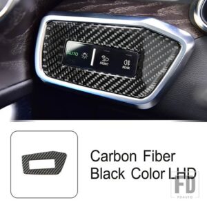アウディ ヘッドライトコントロールパネル装飾カバートリムカーボンステッカー A6 C8 A7 2019-2022 LHD RHD インテリアアクセサリー - LHD