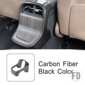 メルセデスベンツ 自動車用 Eクラス W214 2024 リアエアコンアウトレットパネルカバーカーボンパターントリムインテリアアクセサリーステッカー - Frame Carbon Black