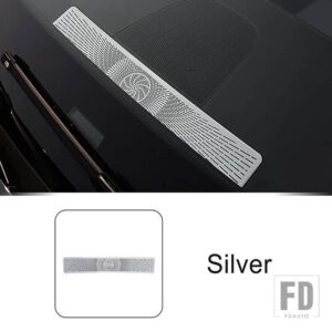 メルセデスベンツ フロントヘッドコンソールエアアウトカバートリム Eクラス W214 2024 インテリアアクセサリーステンレスステッカー - Silver