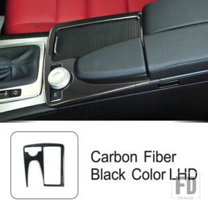 メルセデスベンツ コンソールギアシフト水カップパネルフレーム装飾ステッカーカーアクセサリー Eクラスクーペ W207 C207 2009-2013 - Carbon black