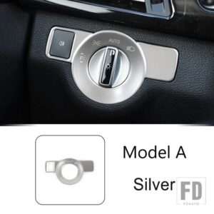 メルセデスベンツ カーコンソールヘッドライトスイッチフォグライトランプボタンフレームステッカー A Cクラス W176 W204 GLS GLA X156 CLA C1 - Model A