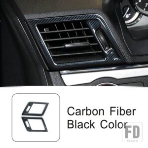 メルセデスベンツ 自動車用 Eクラスクーペ W207 C207 2009-13 ダッシュボードエアコンベントアウトレットフレームトリムインテリアアクセサリー - Dashboard Carbon